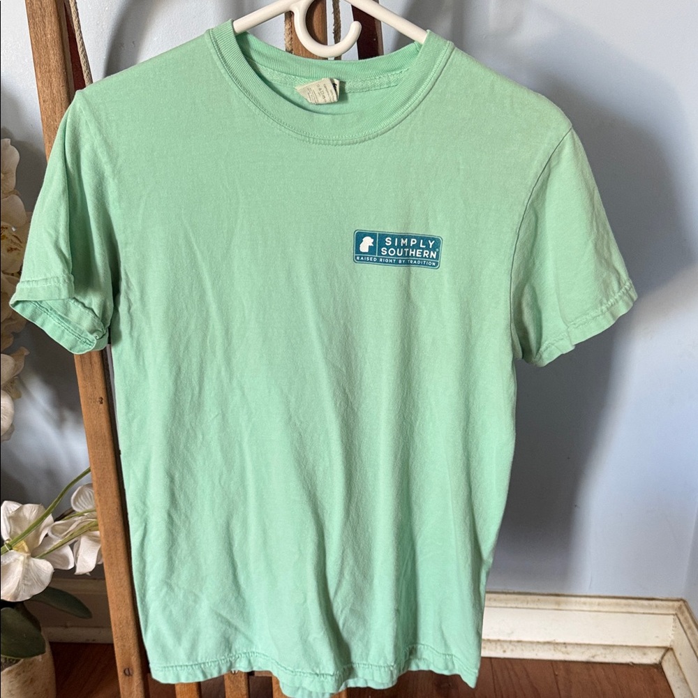 Simply Southern Light Green Short Sleeve Tee